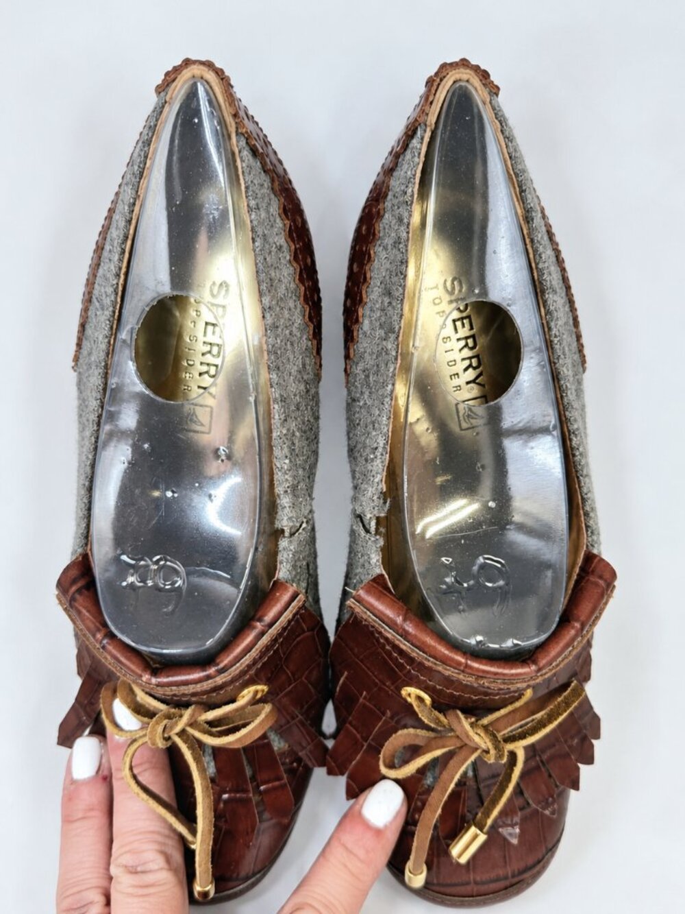 Vintage Y2K Platform Heels Sperry Top-Sider McKenna Women’s Size 6.5 - Picture 6 of 10